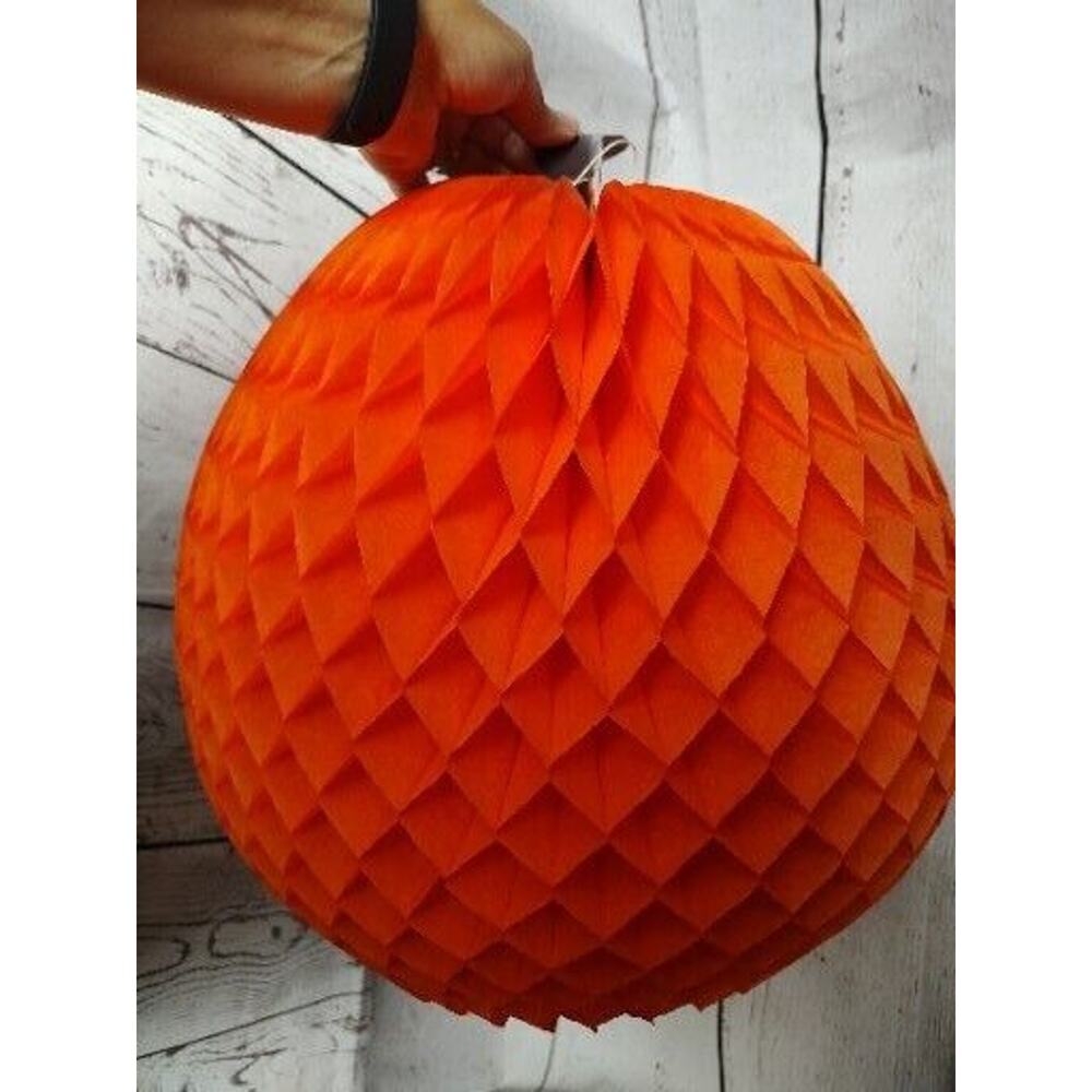 honeycomb vintage pumpkin decoration 13"